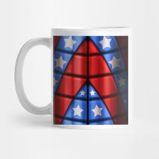 Superheroes - Red, Blue, White Stars Mug